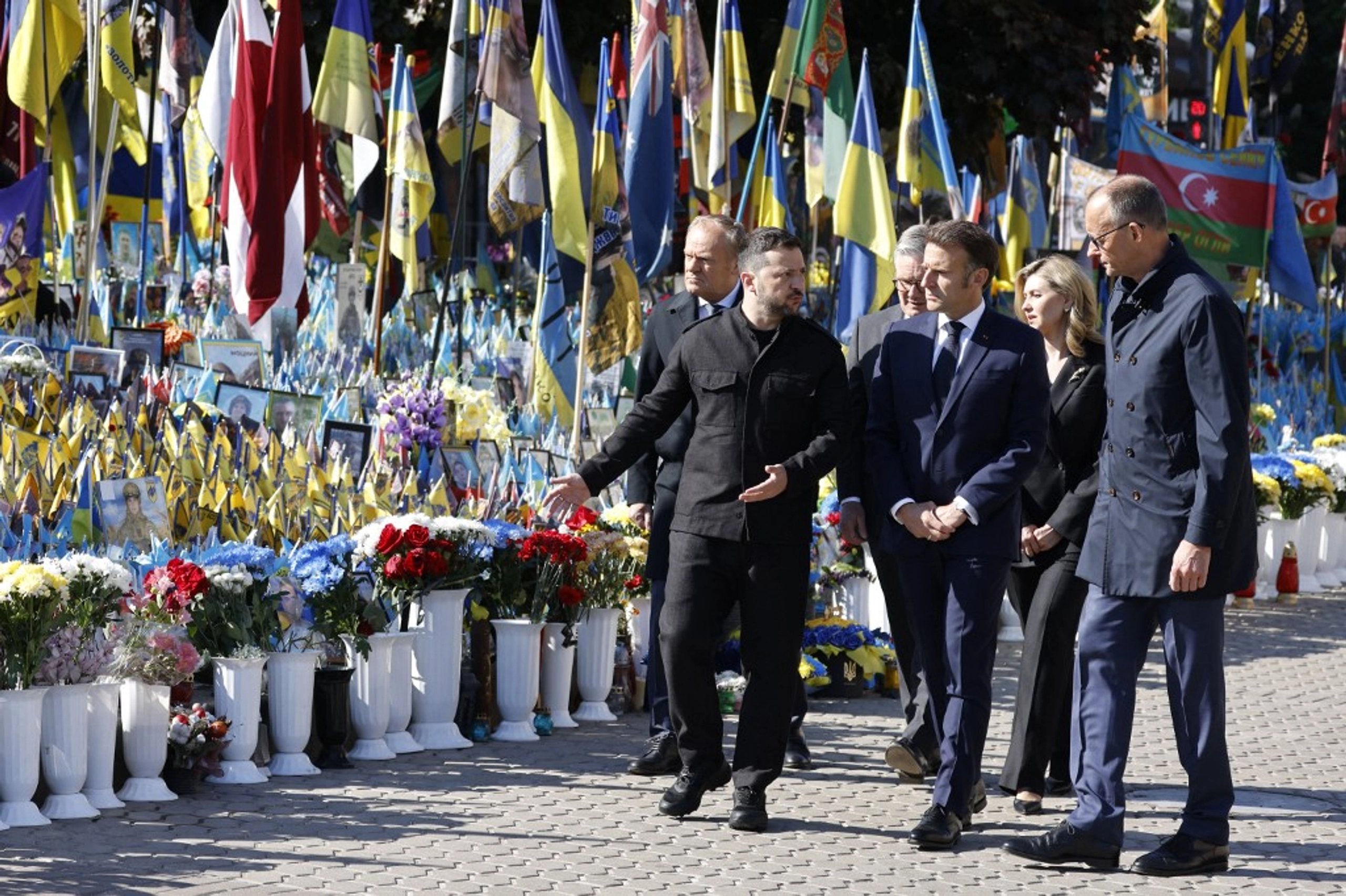 Зеленський та європейські лідери вшанували пам’ять загиблих воїнів