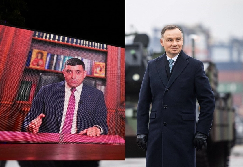 Poland’s Duda Meets Romanian Far-Right Candidate Simion