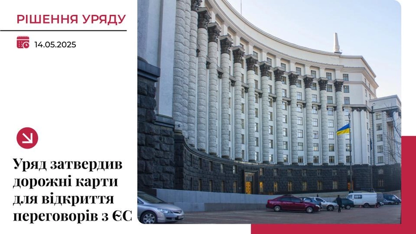 Уряд затвердив дорожні карти для відкриття першого кластера в переговорах з ЄС