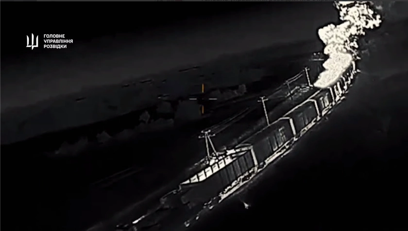 HUR Drones Blow Up Russian Fuel Train in Zaporizhzhia - Another Train Explodes in Russia