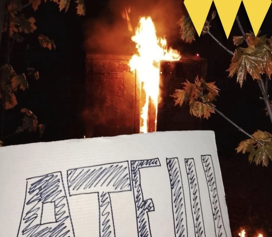 Партизани “АТЕШ” підпалили релейну шафу на залізниці в Тульській області