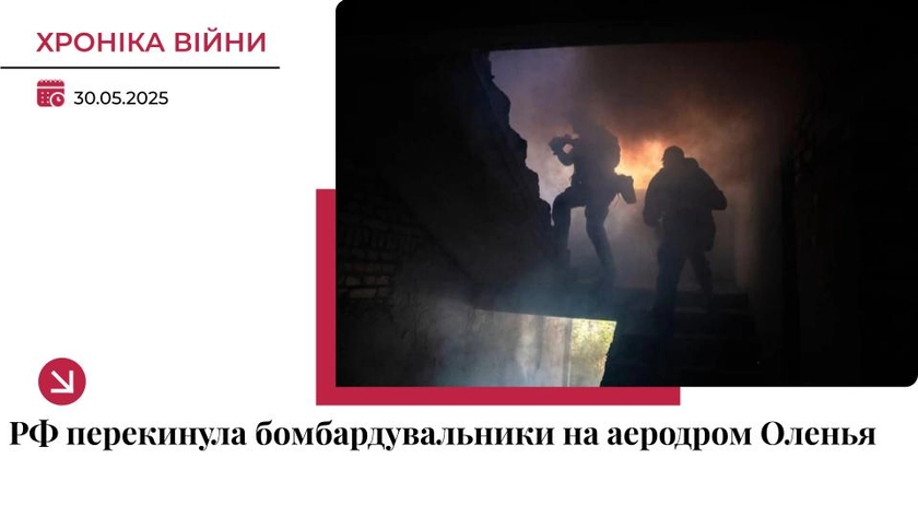 Хроніка війни в Україні. 30 травня: РФ перекинула 40 бомбардувальників на аеродром Оленья