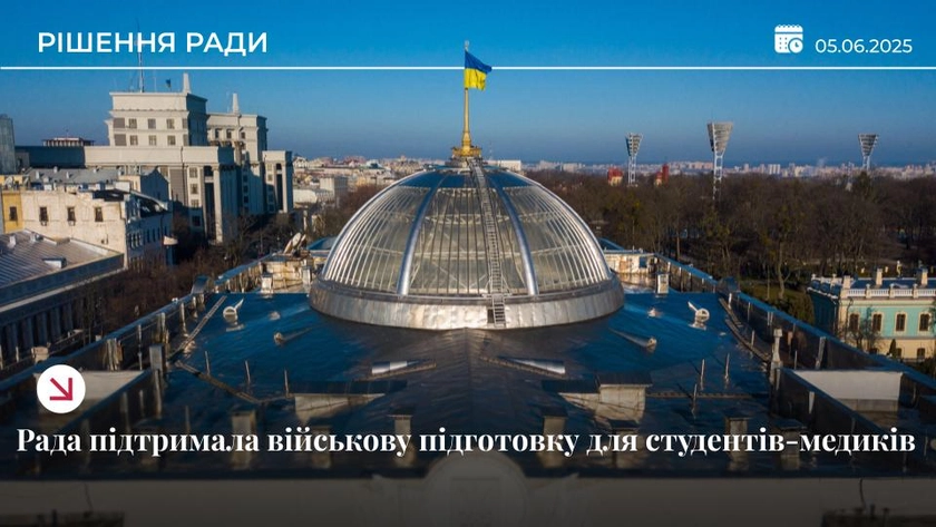 У Раді підтримали обовʼязковий військовий вишкіл для студентів-медиків