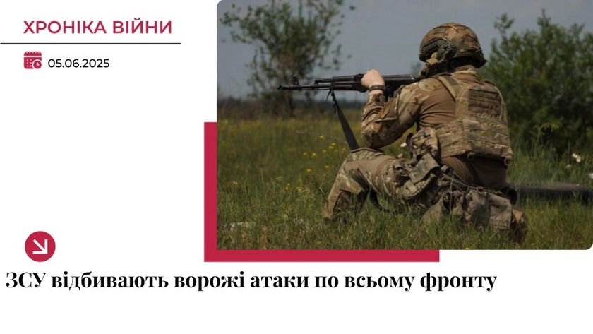 Хроніка війни в Україні. 5 червня: Сили оборони відбивають атаки РФ по всьому фронту