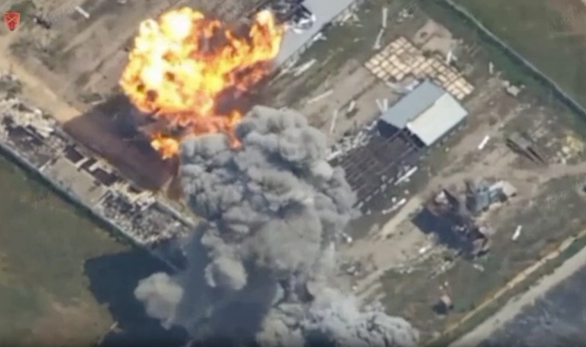 Ukrainian MiG-29 Precision Strike Hits Russian Facilities