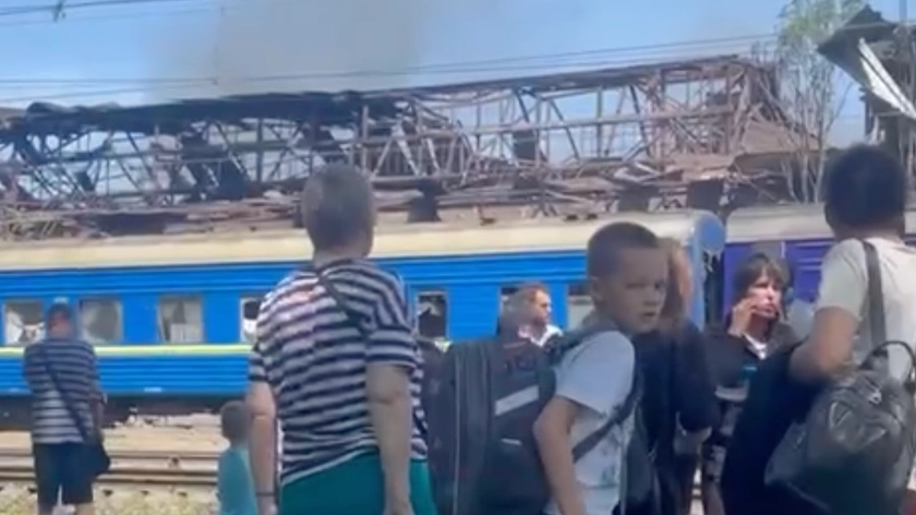 Russian Missiles Slam Dnipro: Train, Schools, Hospitals Hit, Dozens Killed, Over 300 Injured