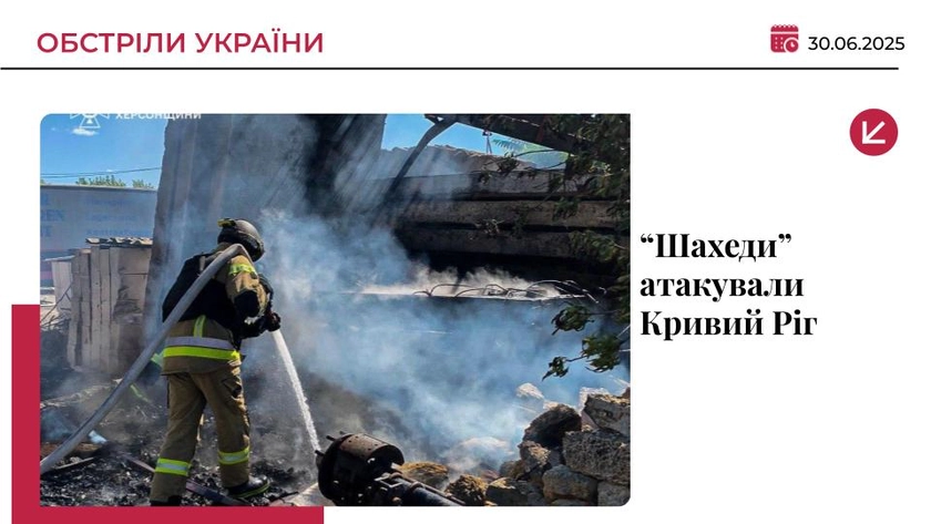 Російські “Шахеди” завдали ударів поряд з будівлею ТЦК у Кривому Розі: є поранені