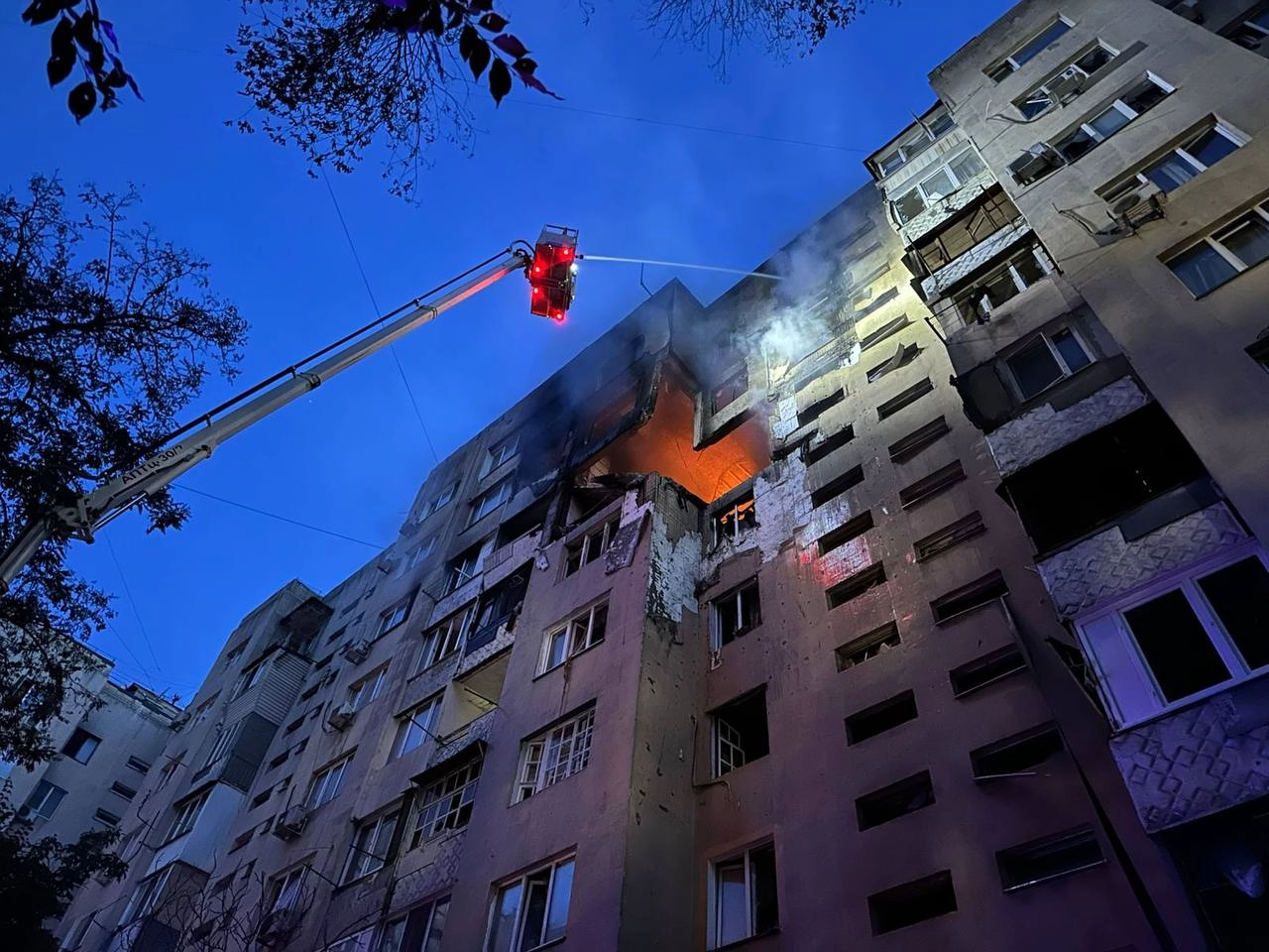 Russian Drone Strike Ignites Odesa High-Rise: Six Injured, Dozens Evacuated