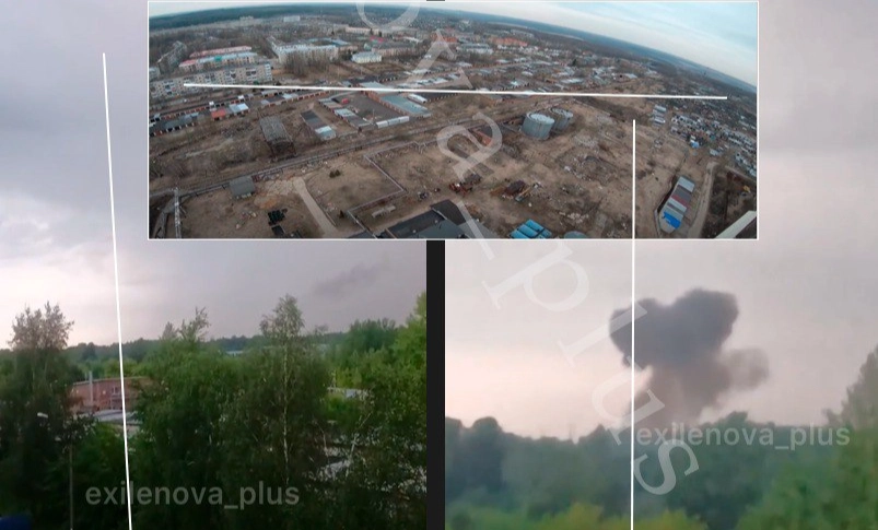 Ukrainian Drones Crash Into Russian Oil Plant, Target Military-Linked Factory Near Moscow