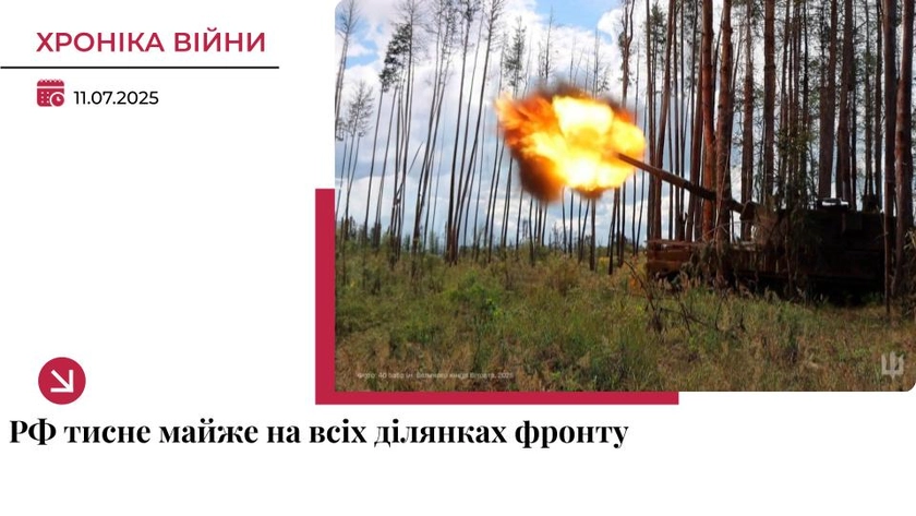 Хроніка війни: Росія продовжує тиснути майже на всіх ділянках фронту