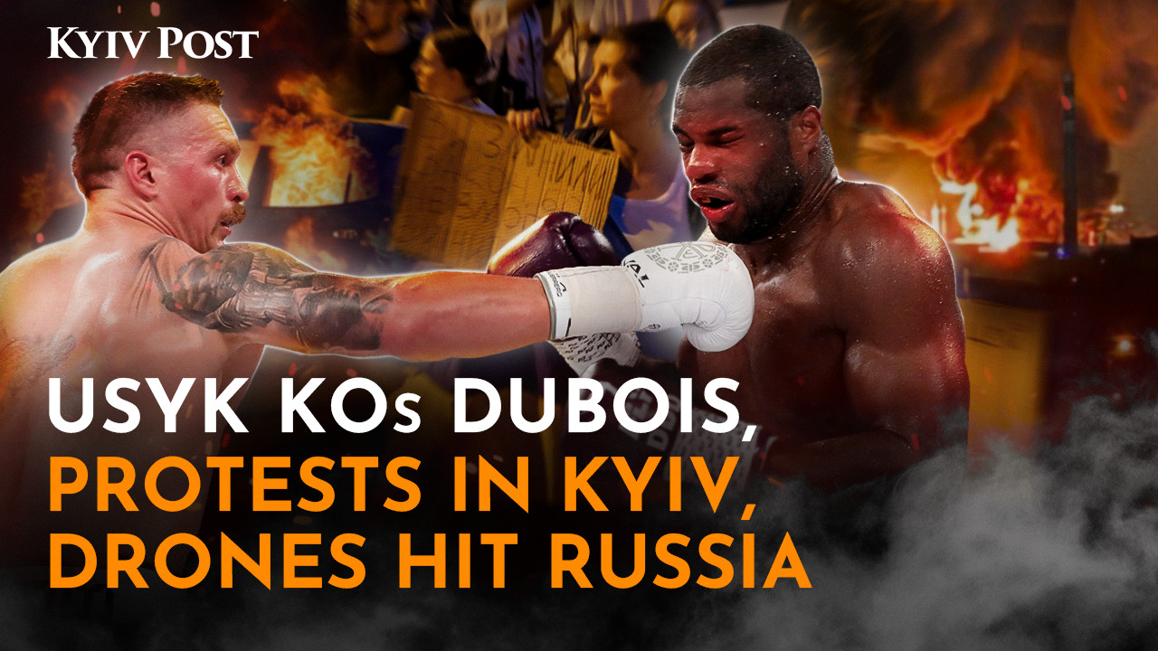 Drone Strikes, Corruption Protests, Usyk Delivers KO