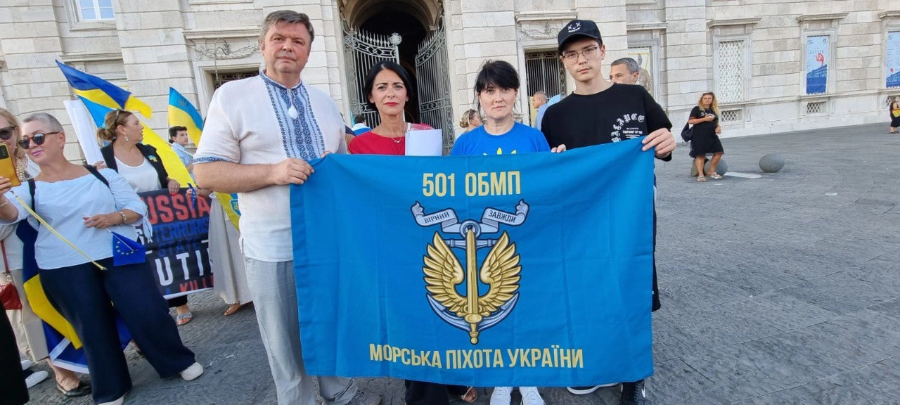 В Італії рідні та близькі українських полонених і зниклих безвісти провели акцію
