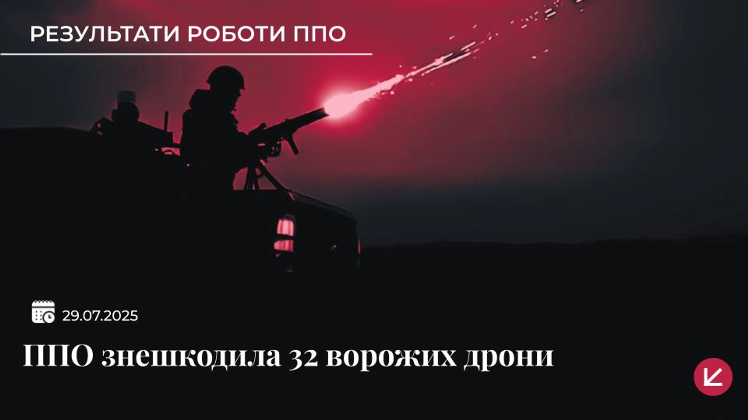 ППО України вночі знешкодила 32 російських дрони