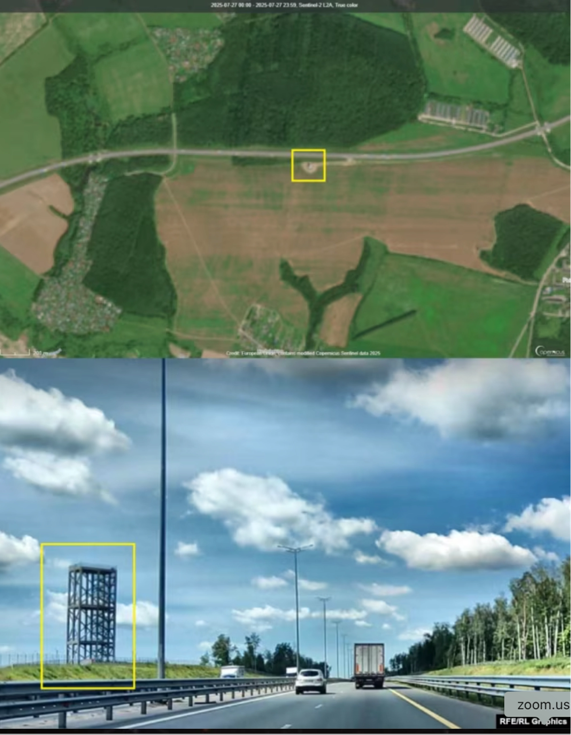 The satellite images showcase Pantsir turrets built in 2025 / Photo Courtesy : Radio Liberty