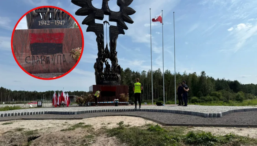 У Польщі вчора розмалювали пам’ятник жертвам Волині, у Навроцького відреагували