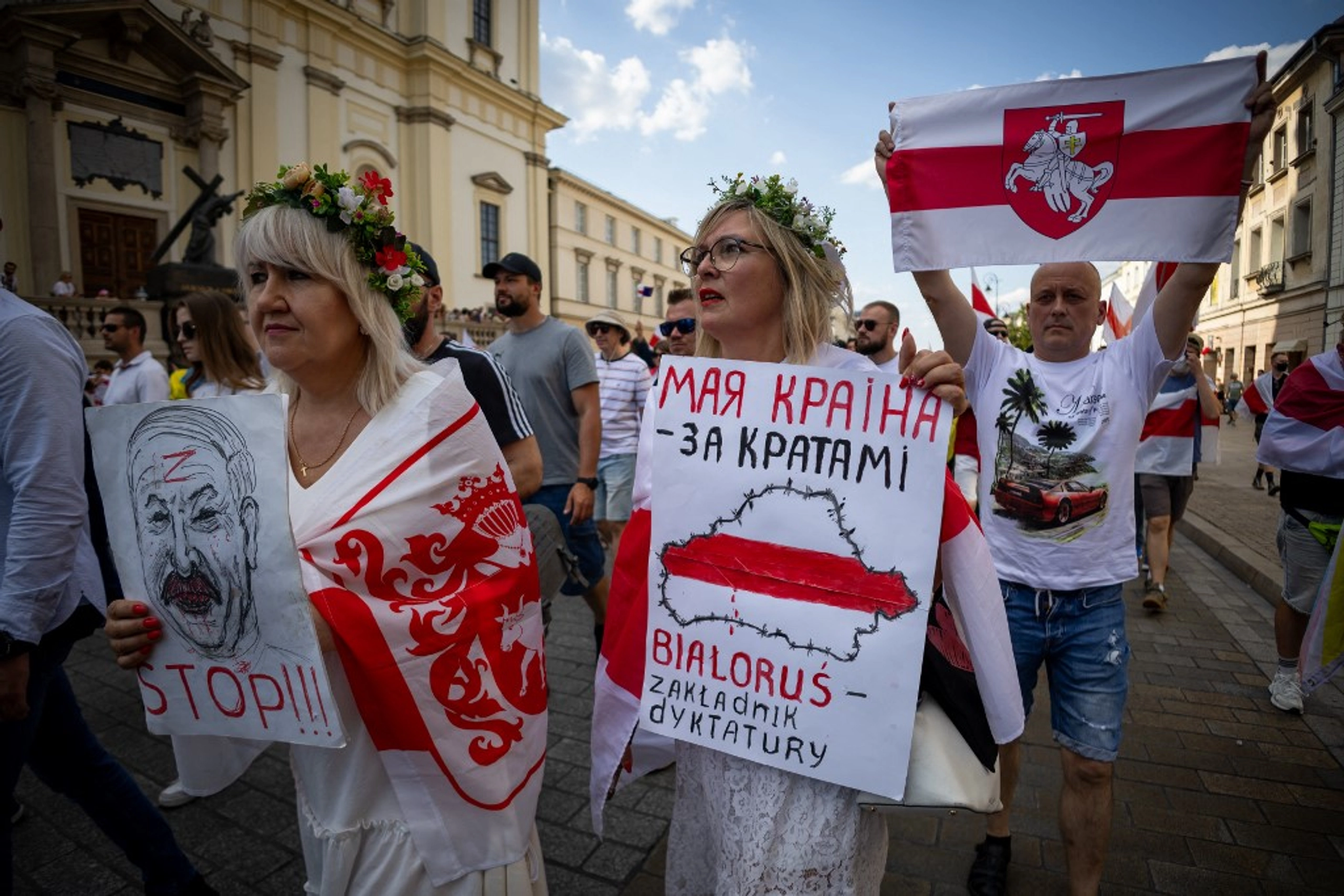 Belarusians Mark ‘Sham’ Elections 5th Anniversary with ‘Freedom’ March in Warsaw