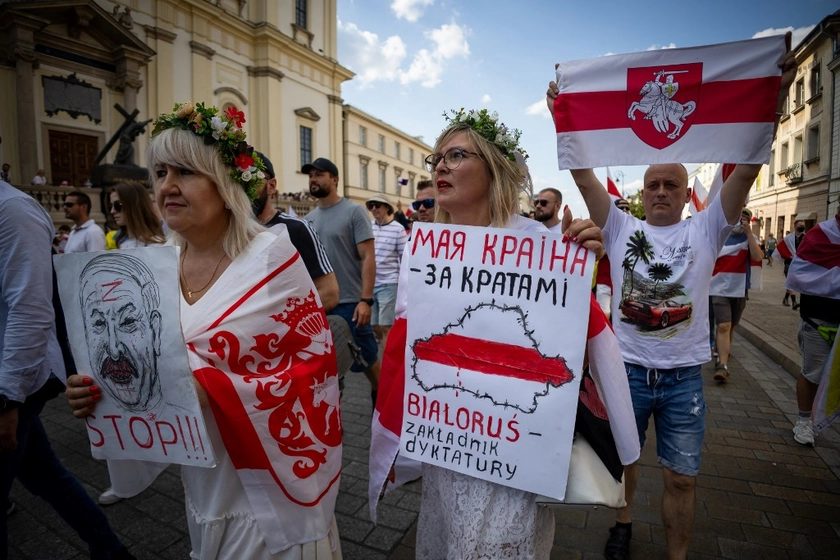 Belarusians Mark ‘Sham’ Elections 5th Anniversary with ‘Freedom’ March in Warsaw