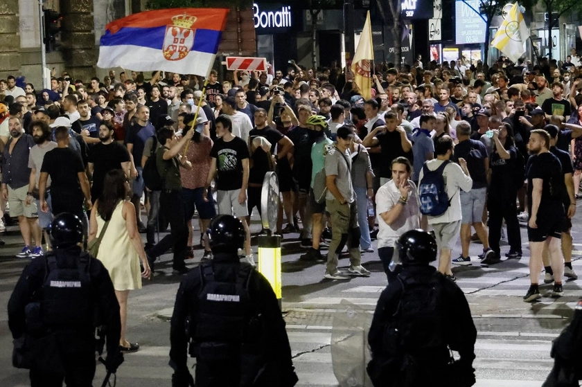 Serbia Erupts: Clashes Between Anti-Graft Protesters and Vucic Supporters Turn Violent