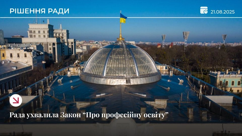 Рада ухвалила Закон “Про професійну освіту”