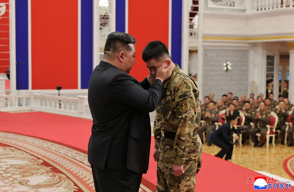 North Korea’s Kim Decorates Troops Who Fought for Russia Against Ukraine
