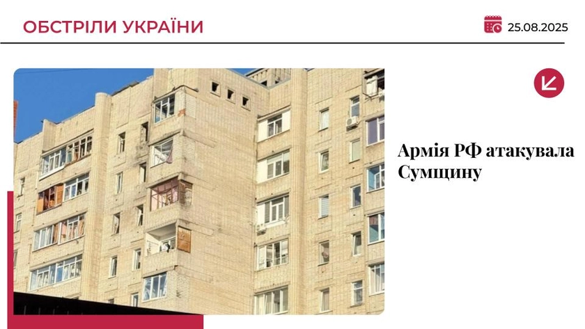 Військові РФ атакували Суми дронами: є влучання у будинок та АЗС, двоє поранених