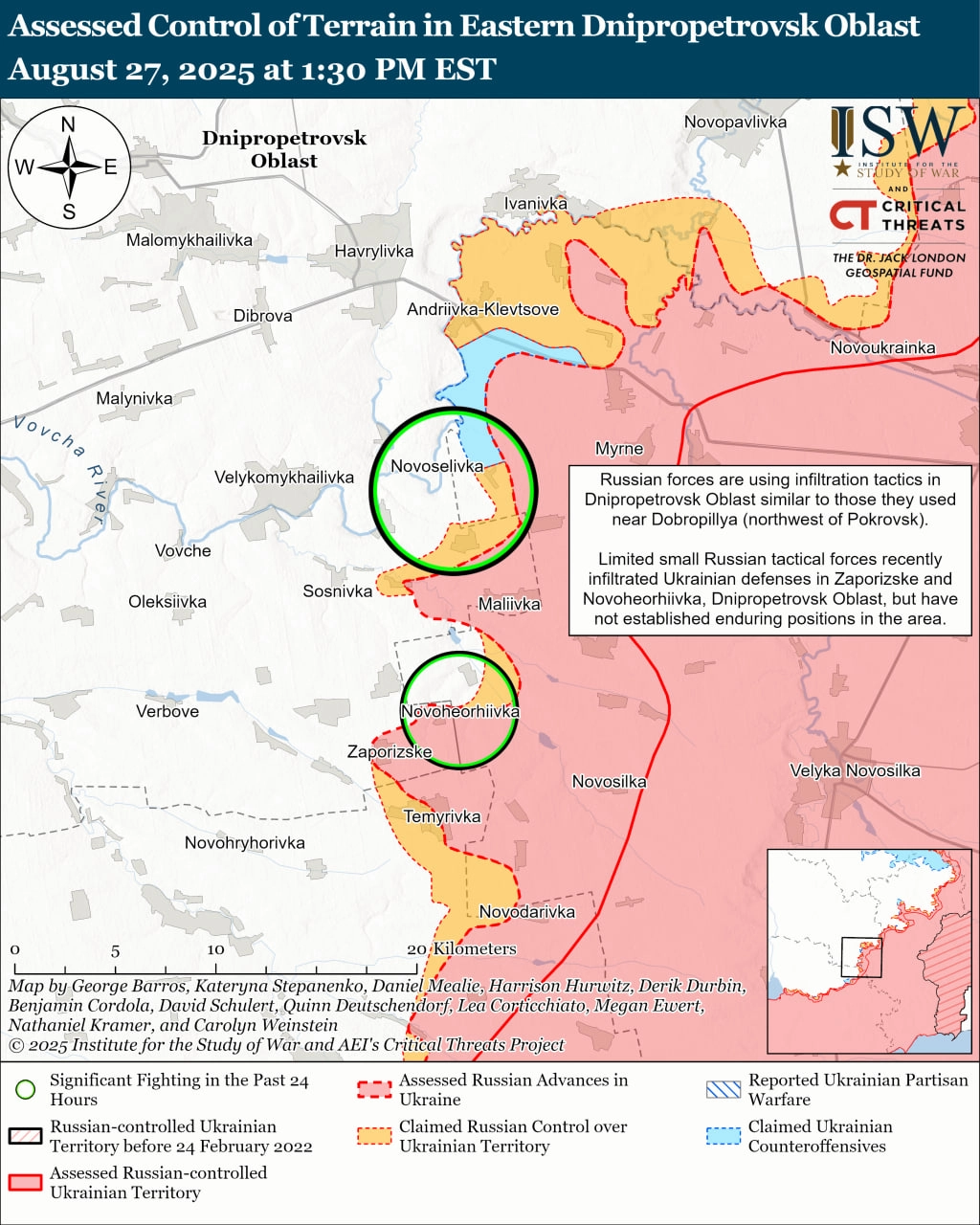 ISW Russian Offensive Campaign Assessment, August 27, 2025