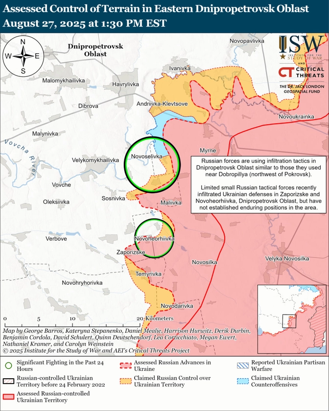 ISW Russian Offensive Campaign Assessment, August 27, 2025
