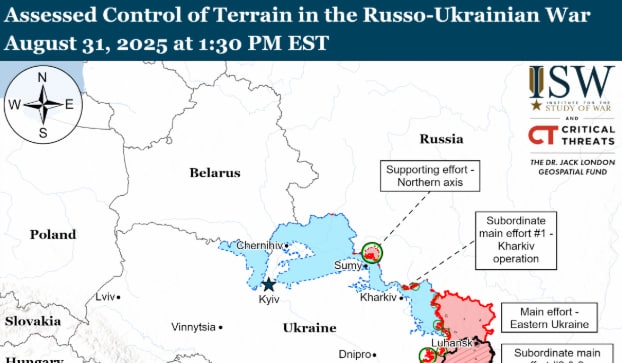 ISW Russian Offensive Campaign Assessment, August 31, 2025