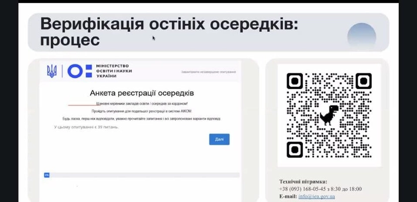МОН запускає верифікацію та нову освітню платформу для українських шкіл за кордоном