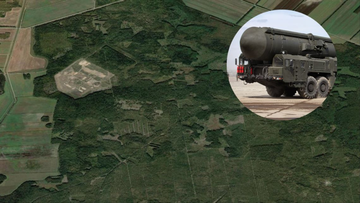 Satellitenbilder zeigen, dass Weißrussland angeblich einen mutmaßlichen ...