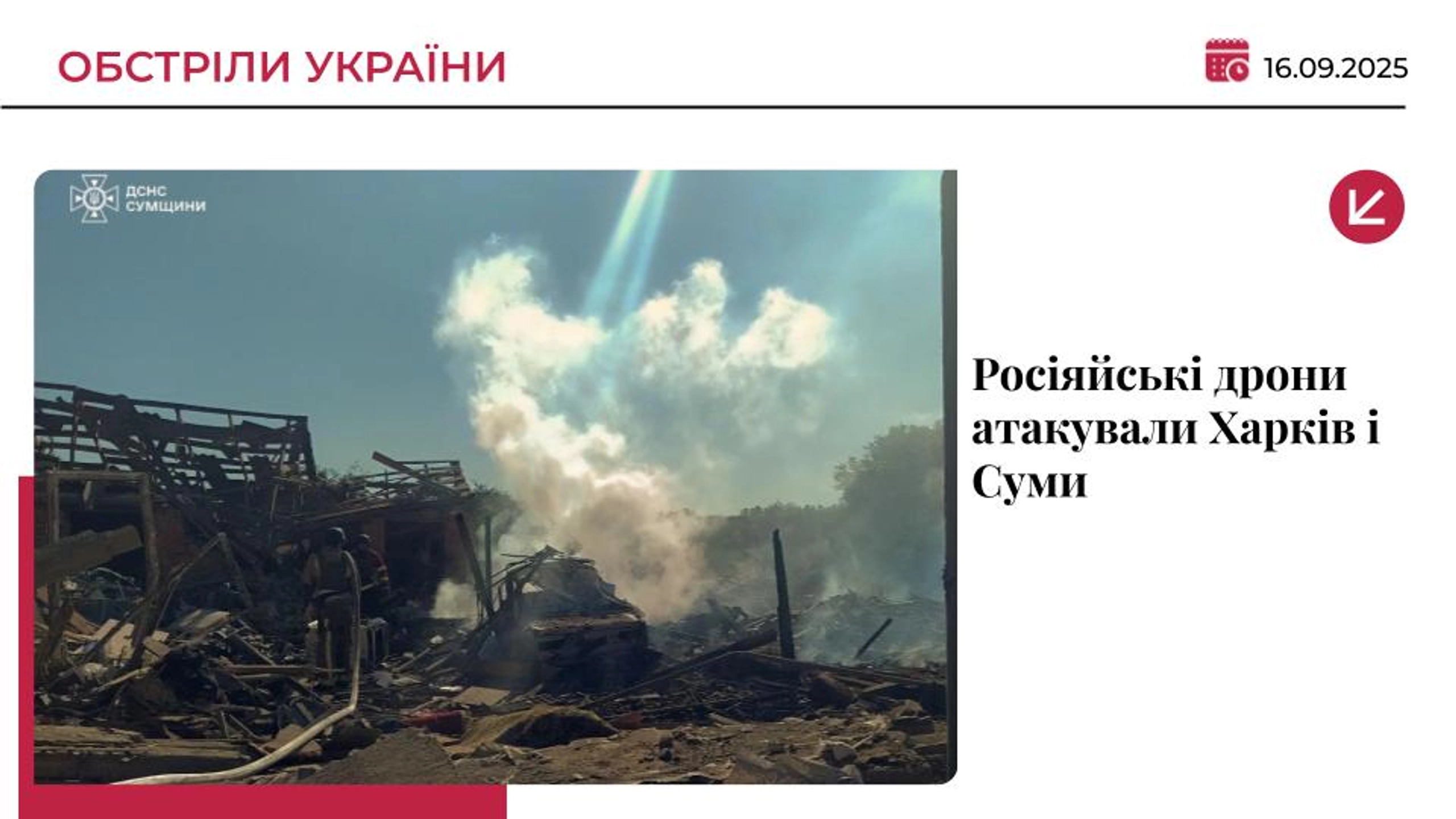 Росія атакує дронами Харків та Суми: є поранені