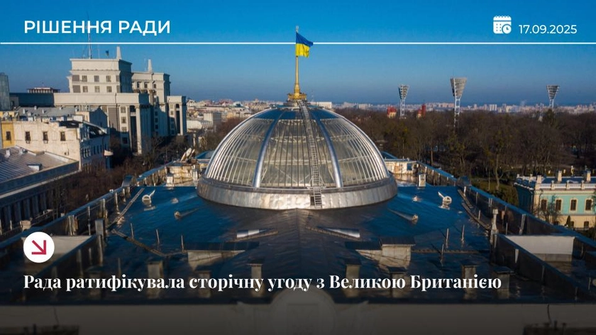 Рада ратифікувала Угоду про 100-річне партнерство з Великою Британією