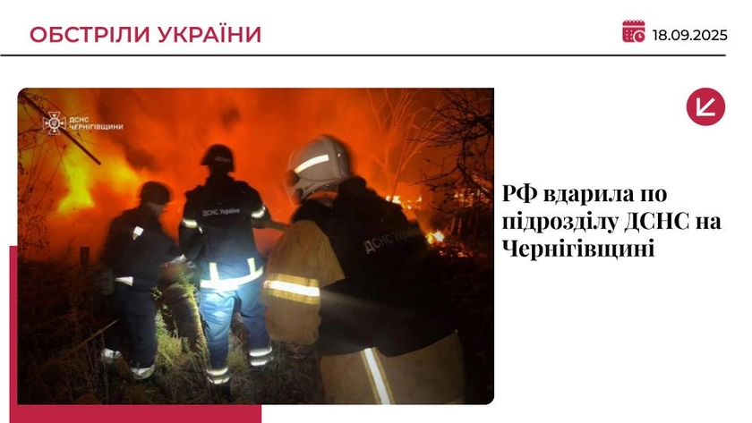 Росіяни вдарили по підрозділу ДСНС у Ніжині: є загиблий і поранені