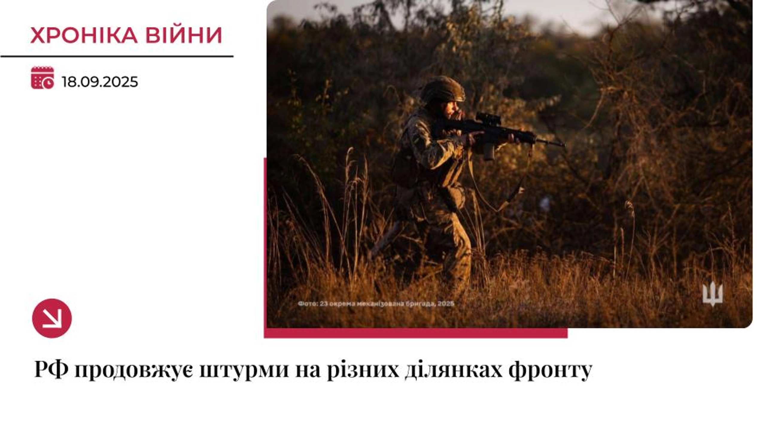 Хроніка війни: РФ штурмує Покровський та Новопавлівський напрямки
