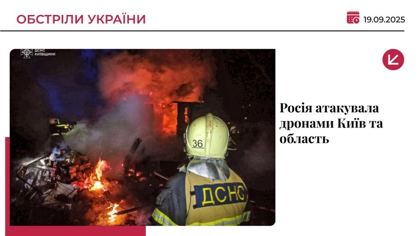 Російські “Шахеди” атакували Київ та область: є поранений