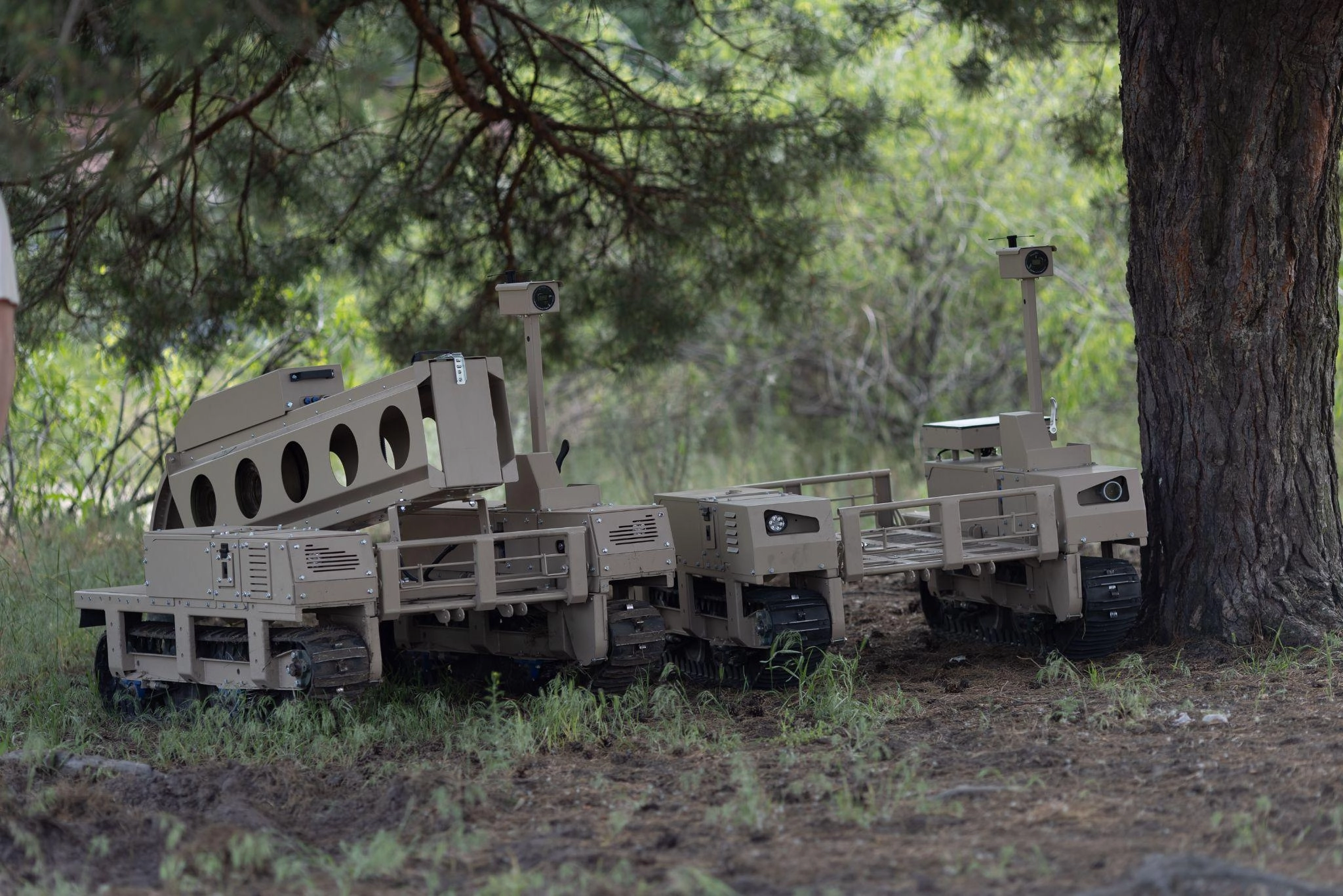 Tencore’s product, TerMIT ground drone. (Photo provided to Kyiv Post by the MITS press service)