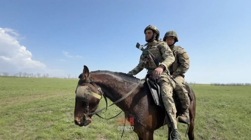 First Motorbikes, Buggies – Now Russian Storm Troops Turn to Horseback