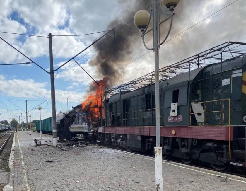 Russian Drone Strike Hits Passenger Train at Shostka Station; Dozens Injured