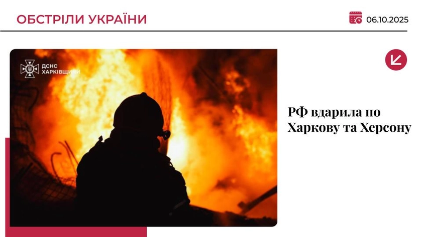 Росіяни вночі атакували Харків і Херсон: є постраждалі та загибла