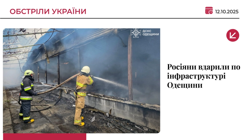 Війська РФ атакували енергетичну інфраструктуру Одещини