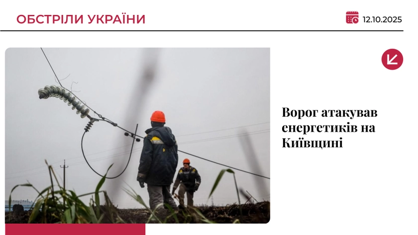 Росіяни поранили двох енергетиків на Київщині