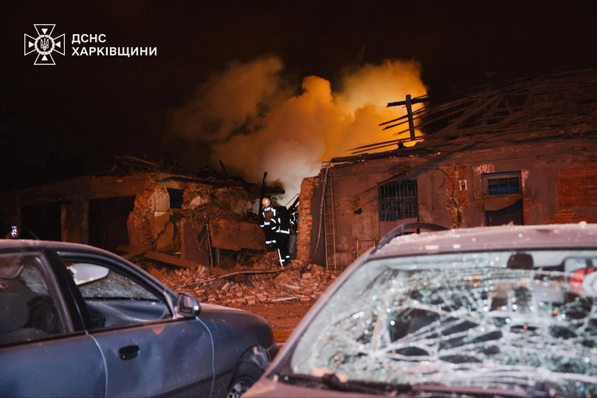 Russia Bombs Kharkiv Hospital Area, Injures Civilians, Launches 96 Drones Across Ukraine