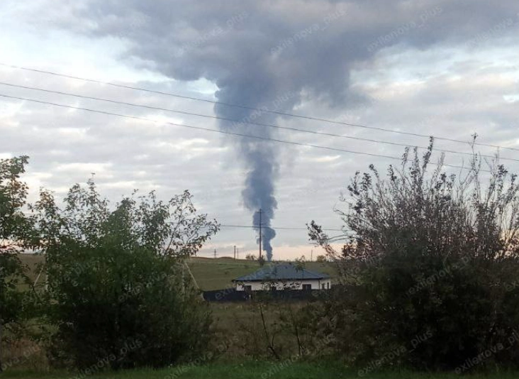 Безпілотники налетіли на нафтобазу у Гвардійському: виникла пожежа
