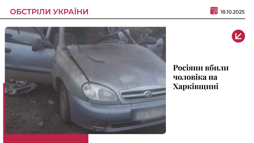 Росіяни атакували цивільне авто на Харківщині: загинув чоловік