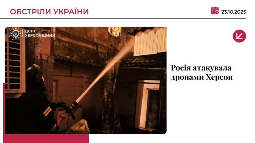 Росіяни скинули з дрона вибухівку на вантажівку в Херсоні: є поранений