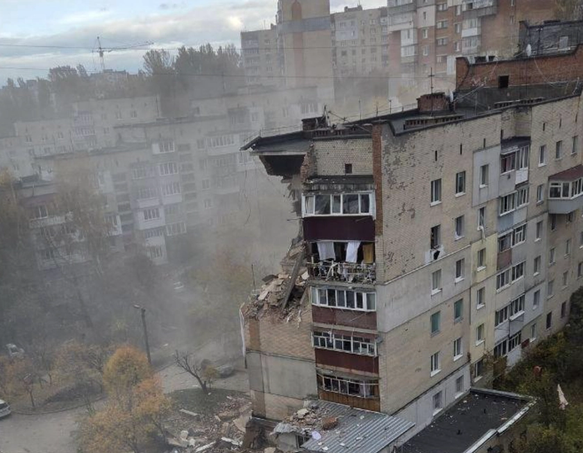 Gas Explosion Blows Up Apartment Building in Khmelnytskyi