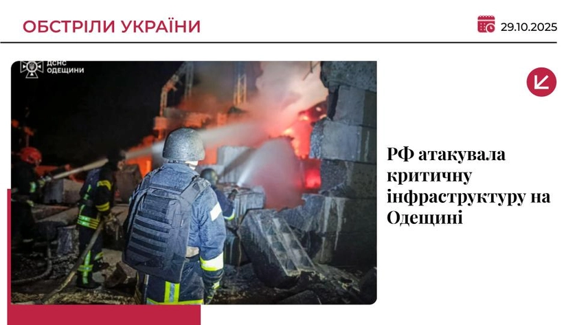 Росія атакувала критичну інфраструктуру на Одещині: є постраждалий