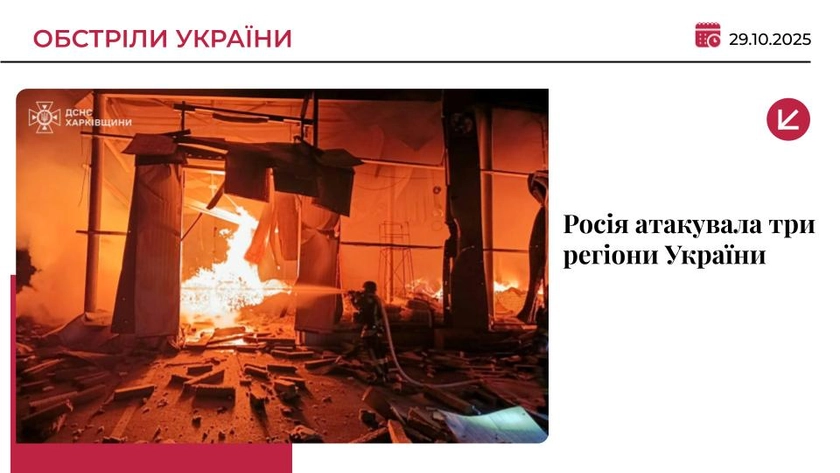 Дрони РФ масовано атакували Чернігівщину, Харківщину та Дніпропетровщину