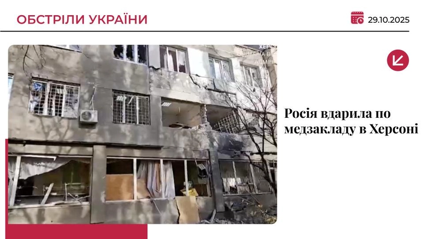 Росіяни вдарили по дитячій лікарні в Херсоні: є поранені