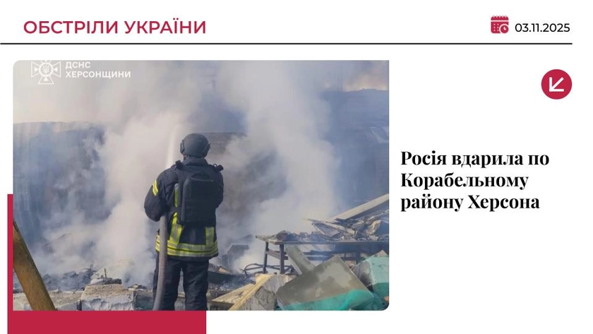 Росіяни обстріляли Корабельний район Херсона: є постраждалий